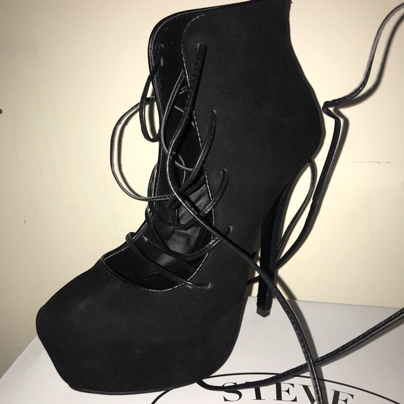 ❤️SOLD❤️Steve Madden Black Heels Size 7 - Picture 6 of 8